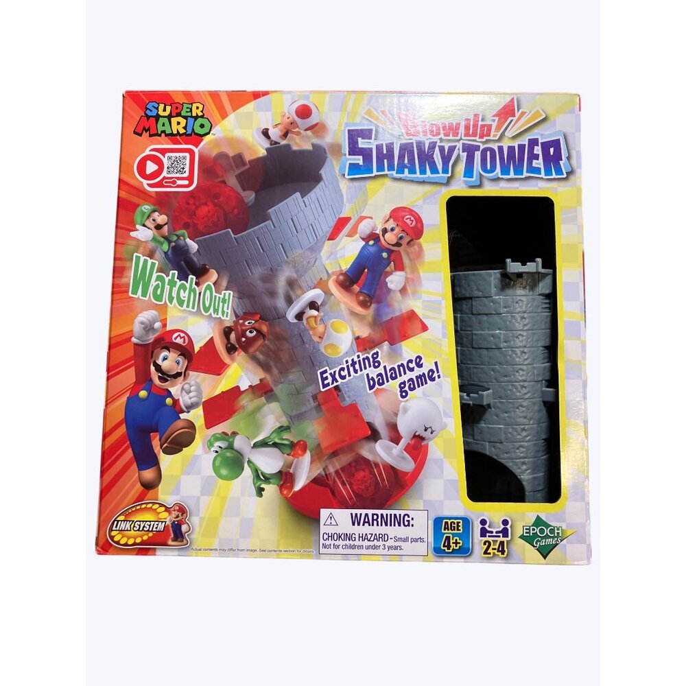 Super Mario Blow Up Shaky Tower Game By Epoch For Ages 4+ Complete